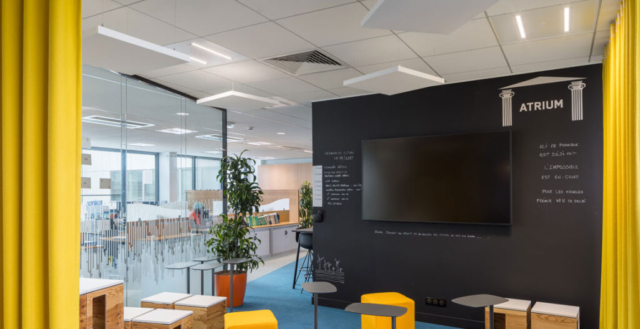 Rénovation de l'éclairage au siège social de SAIPEM France